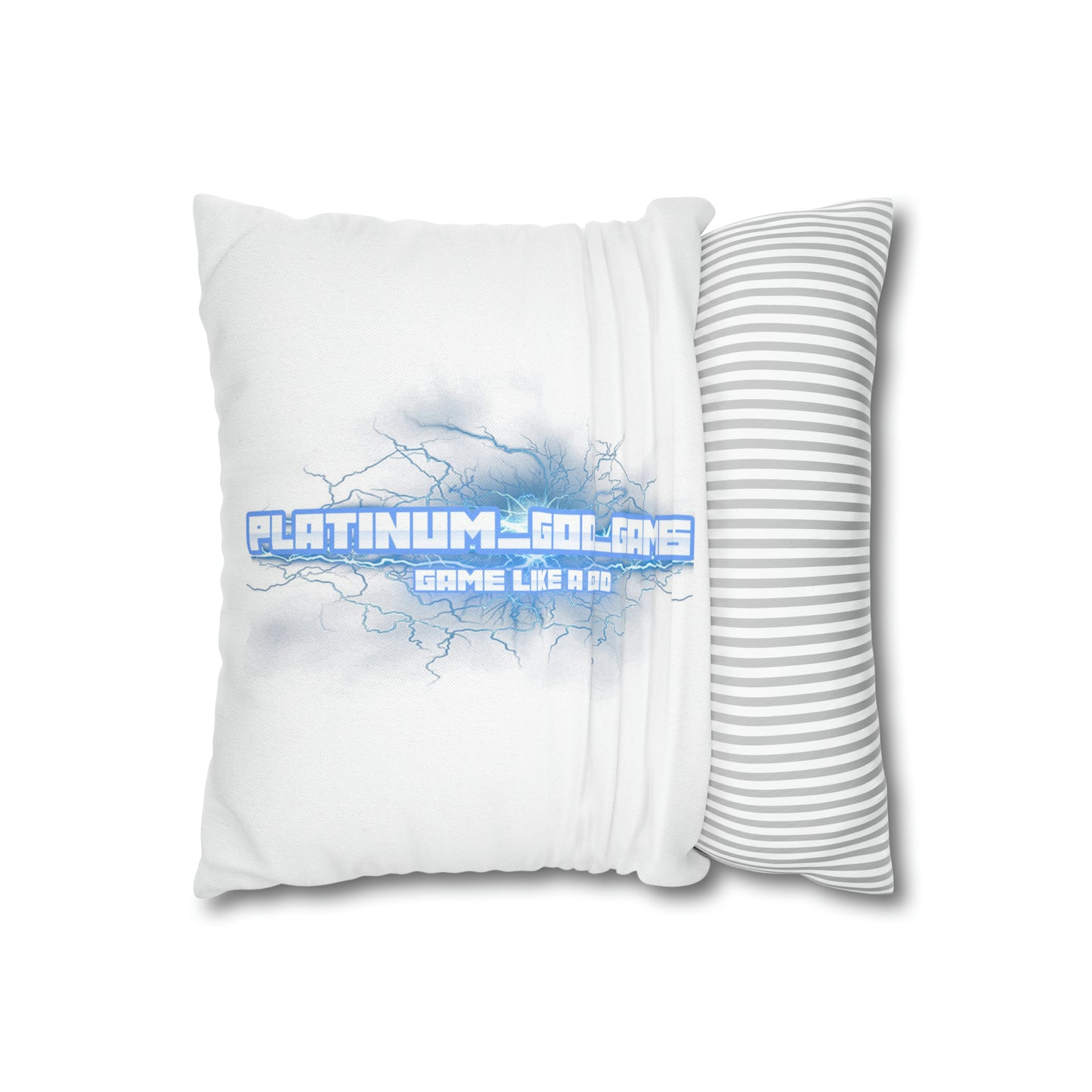 Spun Polyester Square Pillow Case Platinum God Games