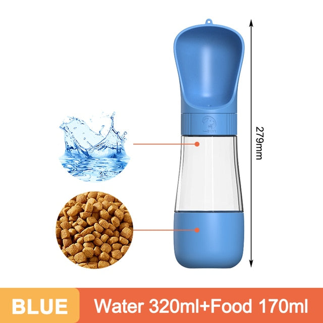 Pet Travel Water and Feeder Bottle