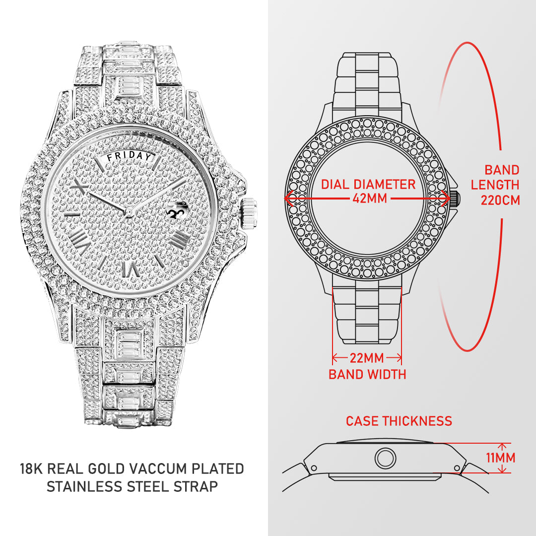 Watch - Masculino Diamond Quartz