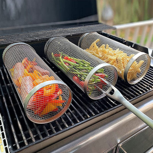 BBQ Cylinder Grill Basket