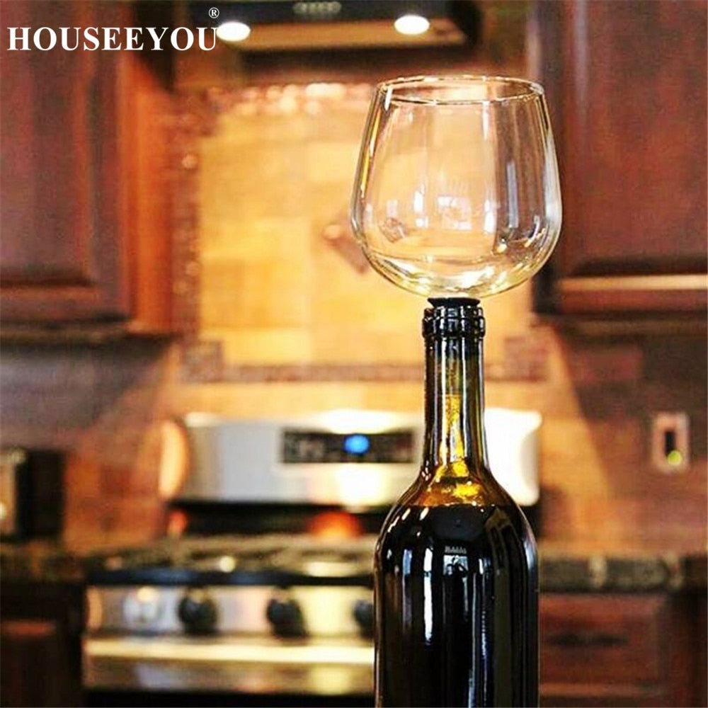 Glass Cup - Wine Bottle