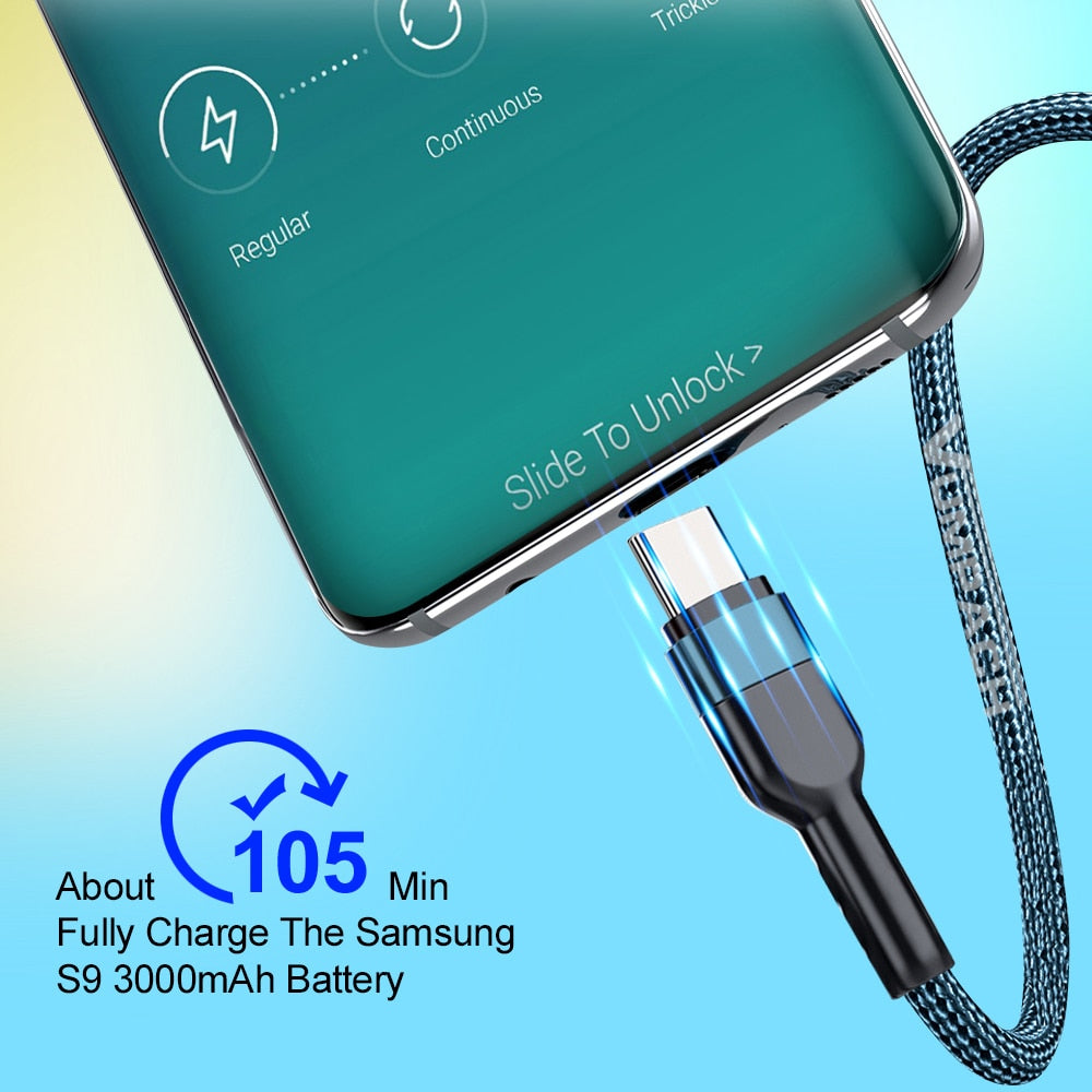 Fast Charging USB to Type C Cable