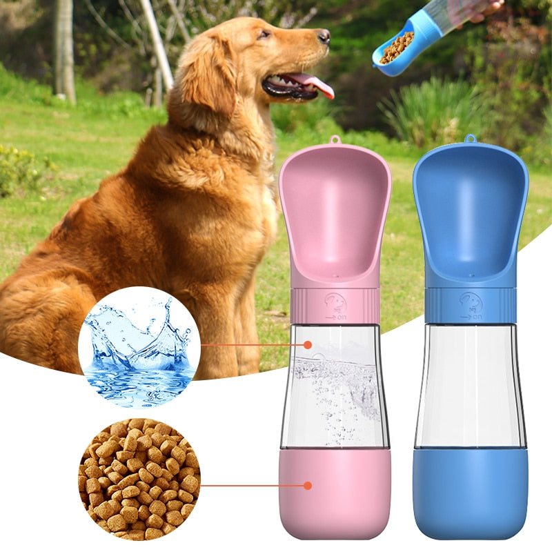 Pet Travel Water and Feeder Bottle