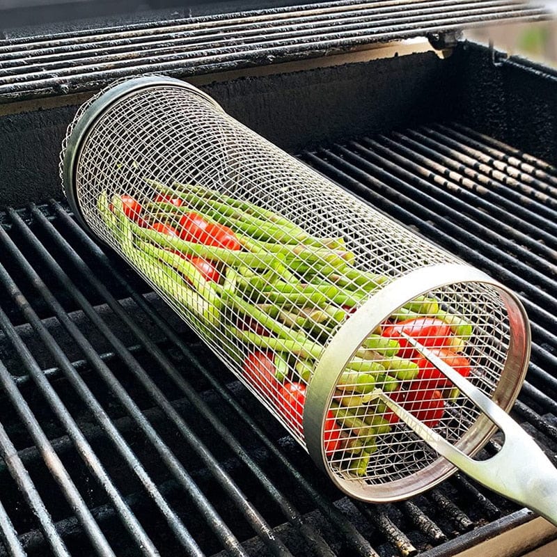 BBQ Cylinder Grill Basket