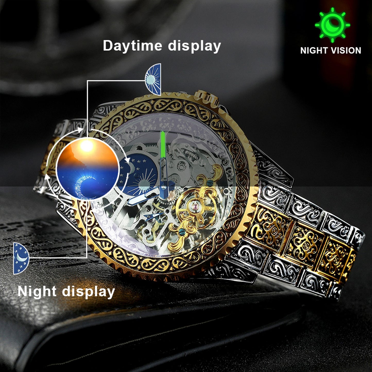 Watch - Luxury Moon Phase Mechanical