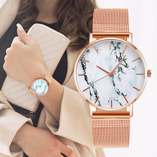 Watch - Fashion Rose Gold Band