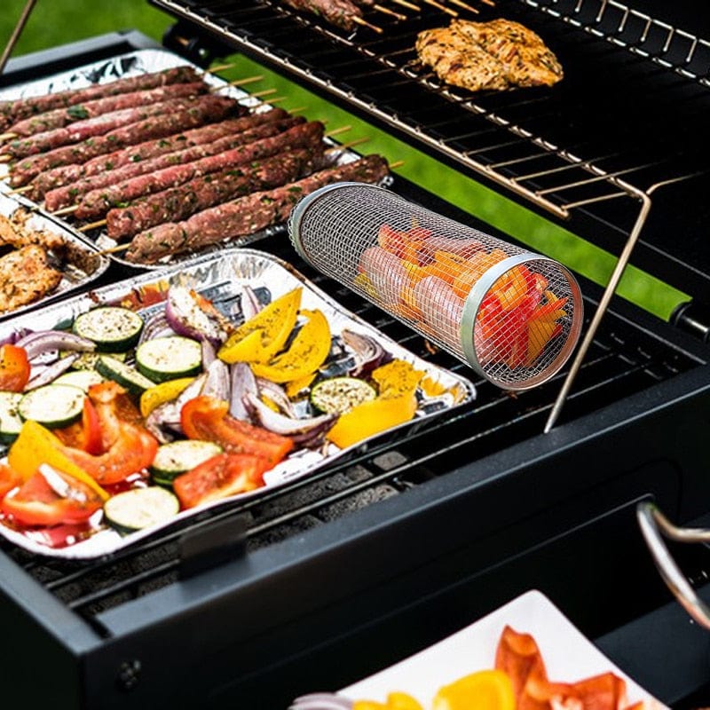 BBQ Cylinder Grill Basket