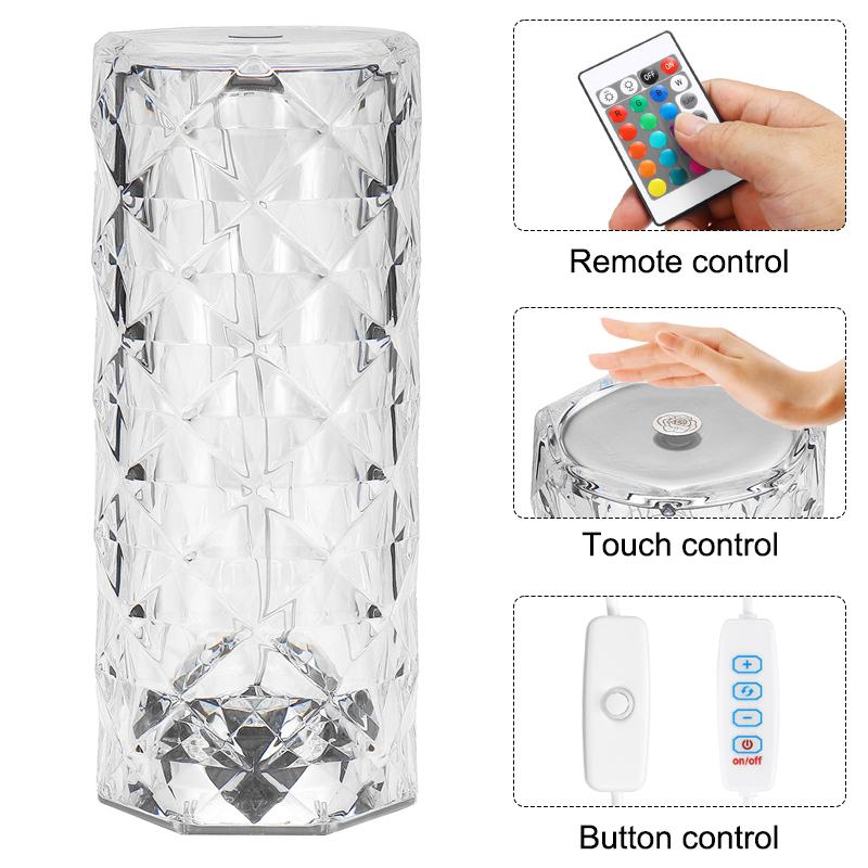 LED Crystal Table Lamp